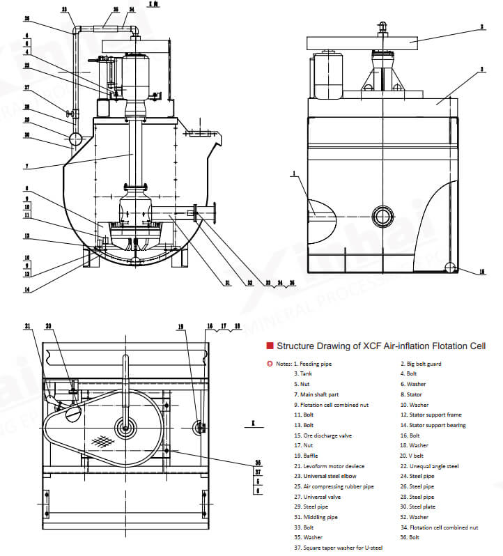 structure drawing of XCF air-inflation flotation cell.jpg